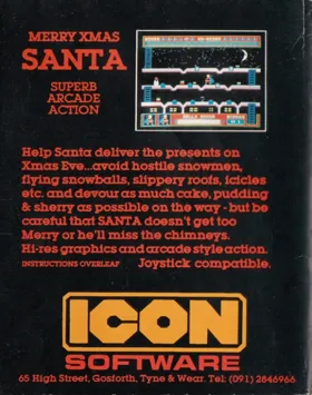 Merry Xmas Santa (19xx)(Icon) box cover back